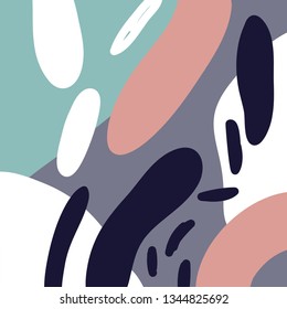 Abstract summer pattern for decor in modern style. Hand drawn modern pattern for posters, cards, t-shirts.