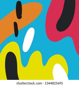 Abstract summer pattern for decor in modern style. Hand drawn modern pattern for posters, cards, t-shirts.