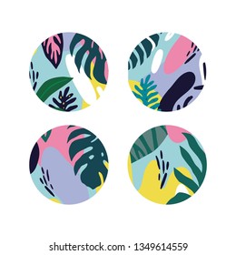 Abstract summer pattern for decor in modern style. Hand drawn modern pattern for posters, cards, t-shirts.