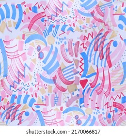 Abstract summer pattern for fabric and wrapping papper
