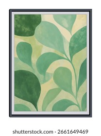 Abstract summer pattern in green tones