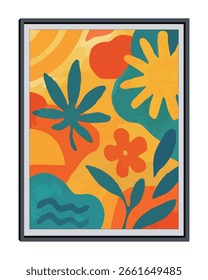 Padrões de verão abstratos com cores vibrantes