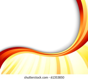 Abstract summer ray banner. Vector illustration