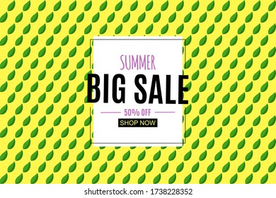 Abstract Summer Sale Background with Frame. Vector Illustration EPS10