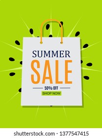 Abstract Summer Sale Background. Vector Illustration EPS10