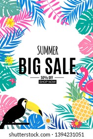 Abstract Summer Sale Background. Vector Illustration EPS10