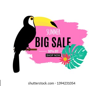 Abstract Summer Sale Background. Vector Illustration EPS10