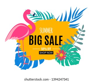 Abstract Summer Sale Background. Vector Illustration EPS10