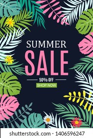 Abstract Summer Sale Background. Vector Illustration EPS10
