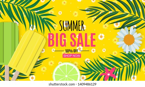 Abstract Summer Sale Background. Vector Illustration EPS10