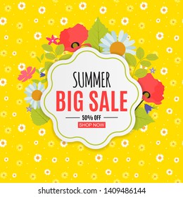 Abstract Summer Sale Background. Vector Illustration EPS10