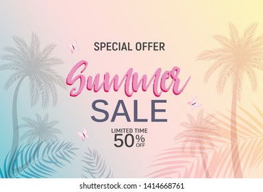 Abstract Summer Sale Background. Vector Illustration EPS10