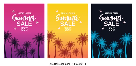Abstract Summer Sale Background. Vector Illustration EPS10