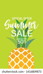 Abstract Summer Sale Background. Vector Illustration EPS10