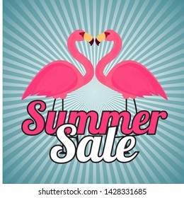 Abstract Summer Sale Background. Vector Illustration EPS10