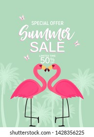Abstract Summer Sale Background. Vector Illustration EPS10