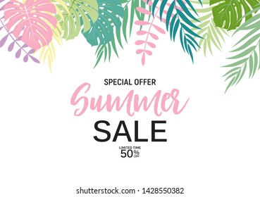 Abstract Summer Sale Background. Vector Illustration EPS10