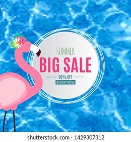 Abstract Summer Sale Background. Vector Illustration EPS10