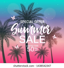 Abstract Summer Sale Background. Vector Illustration EPS10