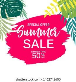 Abstract Summer Sale Background. Vector Illustration EPS10
