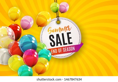 Abstract Summer Sale Background. Vector Illustration EPS10