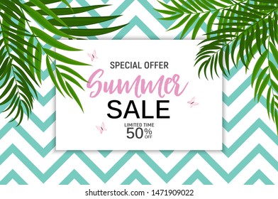 Abstract Summer Sale Background. Vector Illustration EPS10
