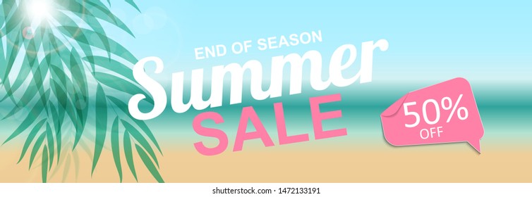Abstract Summer Sale Background. Vector Illustration EPS10
