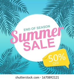Abstract Summer Sale Background  Vector Illustration EPS10