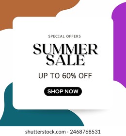Abstract summer Sale Instagram Post
