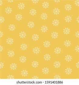 Abstract summer seamless pattern, background. Flowers. Vector illustration.