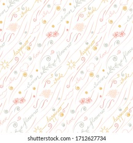 Abstract summer seamless pattern. Vector