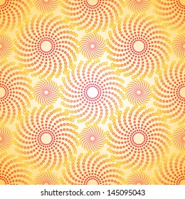 Abstract summer seamless vector background made of little flower buds.