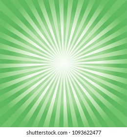 Abstract summer soft Green rays background. Square. Vector EPS 10 cmyk