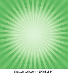 Abstract summer soft Green rays background. Square. Vector EPS 10 cmyk
