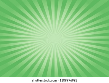Abstract summer soft Green rays background. Horizontal. Vector EPS 10 cmyk