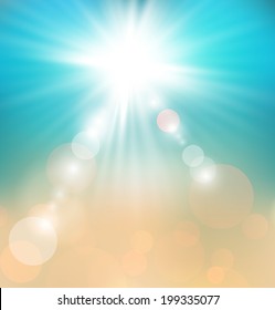 Abstract summer sun light background