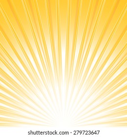 Abstract summer sunburst light background. Vector illustration.