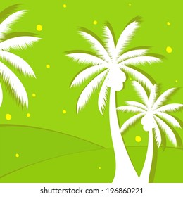 Abstract  summer Tropical backgroud- Vector illustration.