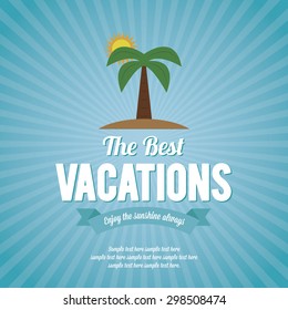 Abstract summer vacation background with some special objects