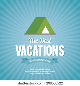 Abstract summer vacation background with some special objects