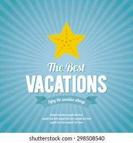 Abstract summer vacation background with some special objects