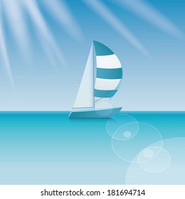abstract summer vacation background with special objects