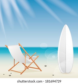 abstract summer vacation background with special objects