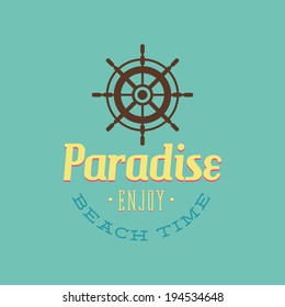 Abstract summer vacation background with special objects