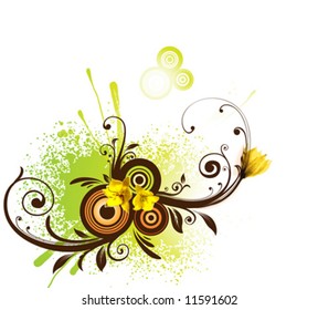 Abstract summer vector illustration for design.