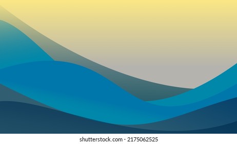 abstract summer wave vector background wallpaper for pc tablet laptop or website