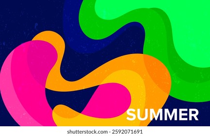 abstract summer wide background design