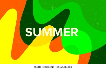 abstract summer wide background design
