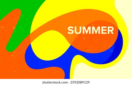 abstract summer wide background design