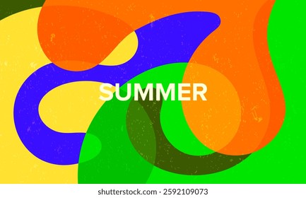 abstract summer wide background design